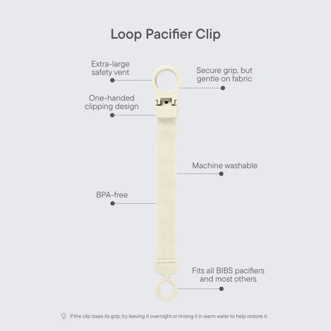 BIBS Lus-speenclip Ivory