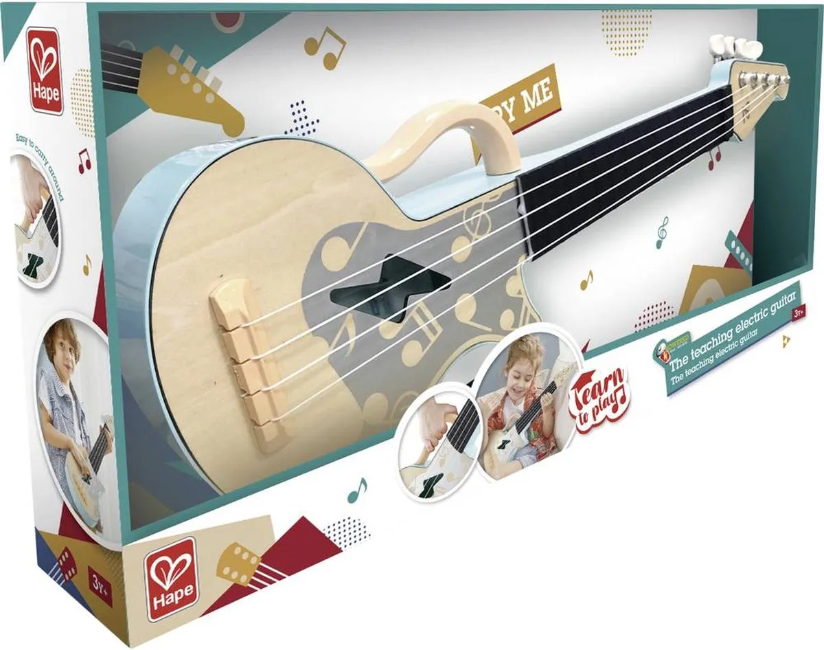 Hape Ukulele Rock n Roll E0626 - Speelgoedinstrument - afbeelding 6 van 6