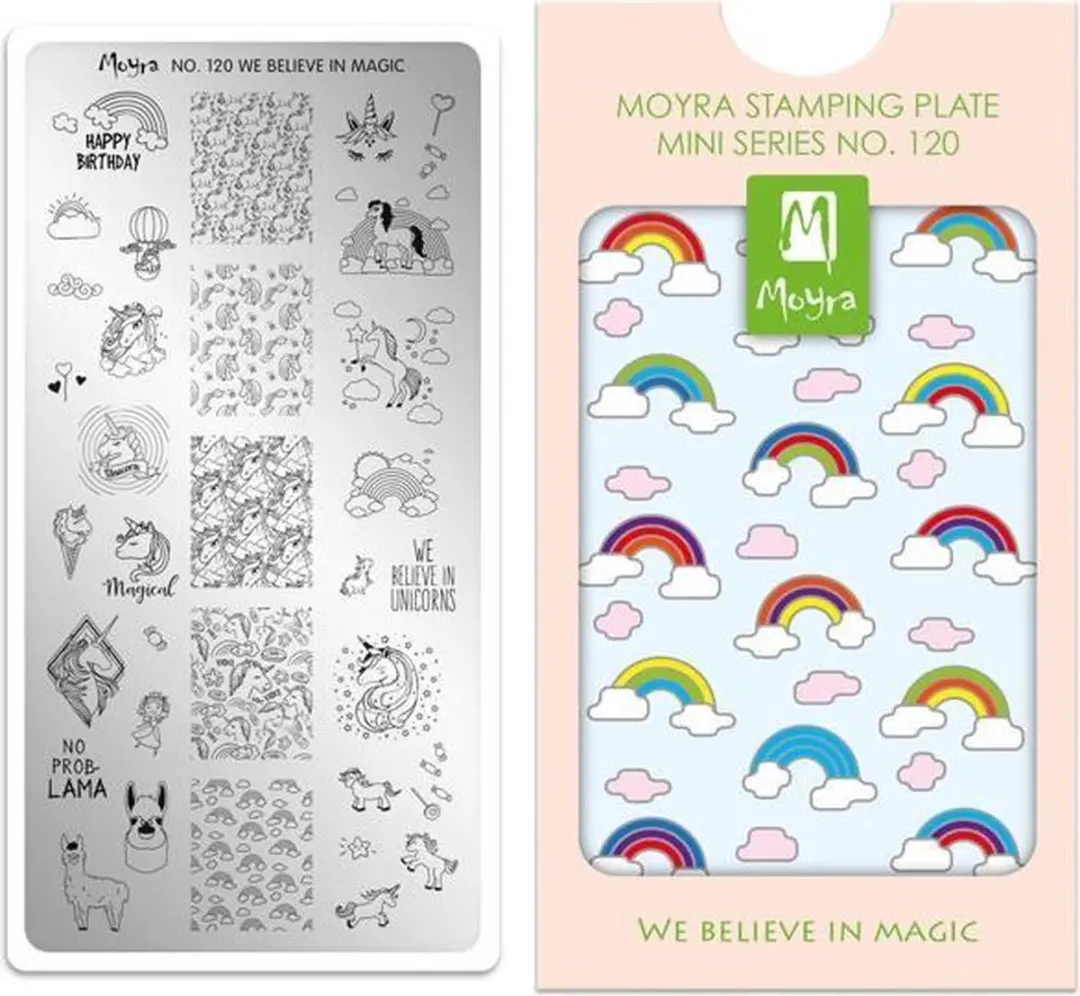 Moyra Mini Stamping Plate M120 We Believe in Magic
