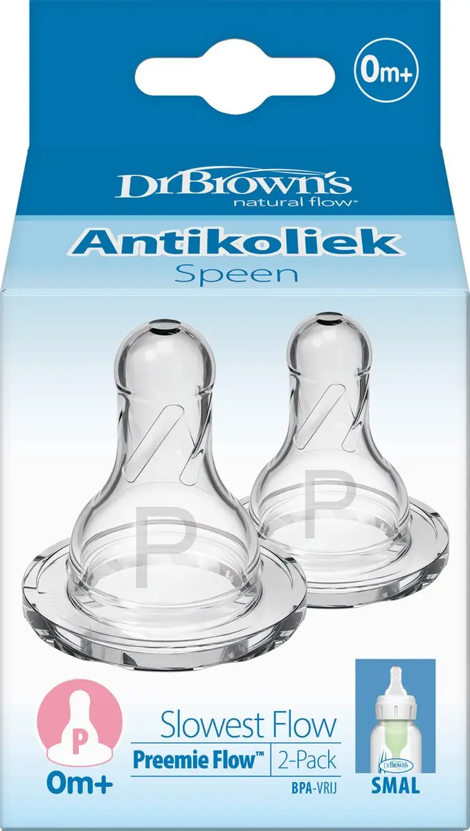 Dr. Brown's Options+ Prematuur Flesspeen - 2 Stuks