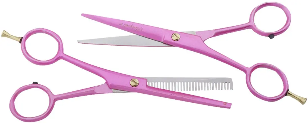 Haryali London 6" Roze Haarschaar Set - 3 Stuks