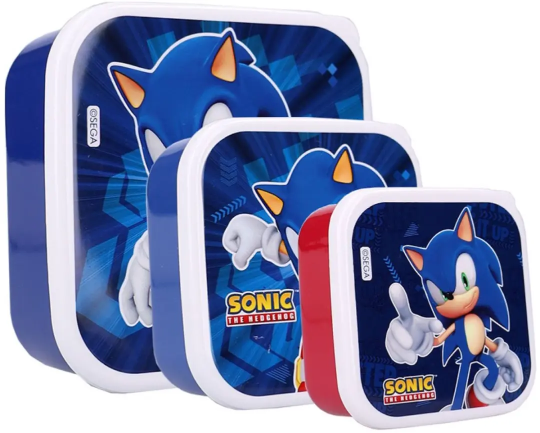 Sonic Lunchset Blauw - 5-delig