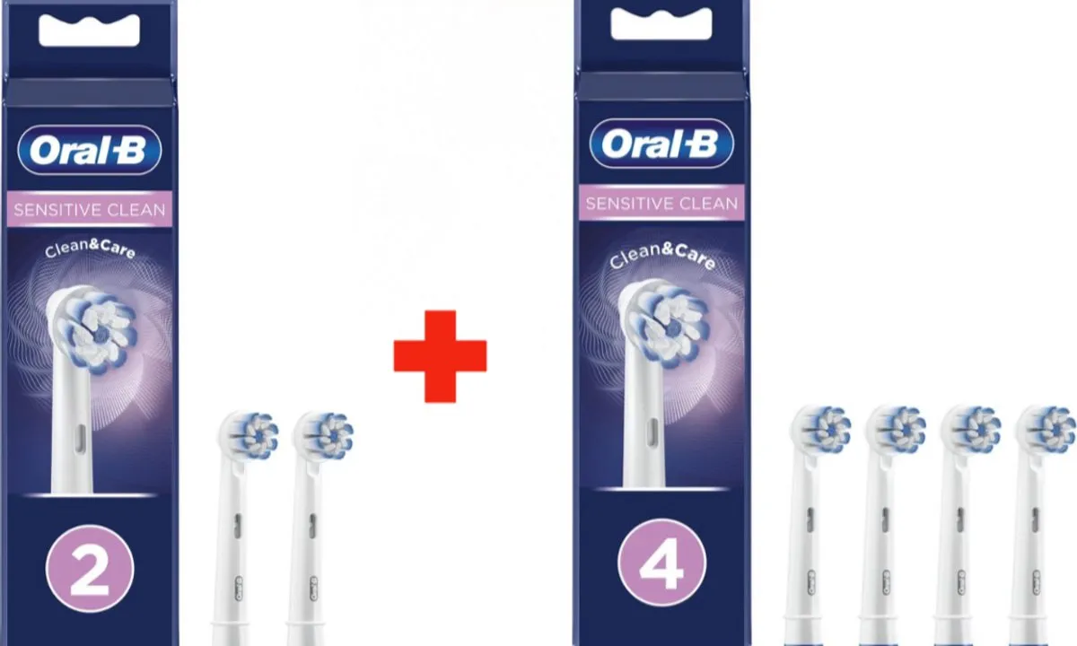 Oral-B Opzetborstels Gevoelige Tanden 6 Stuks - Blauw/Wit