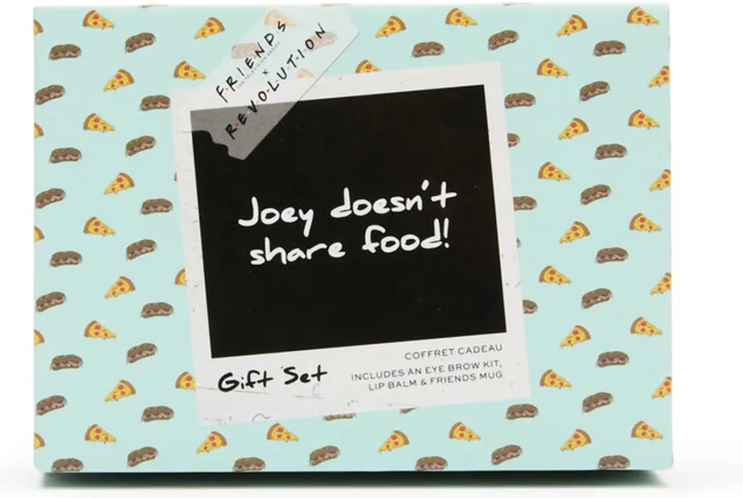 Makeup Revolution Joey Doesn’t Share Food Trio - Wenkbrauwkit, Lipbalsem & Mok