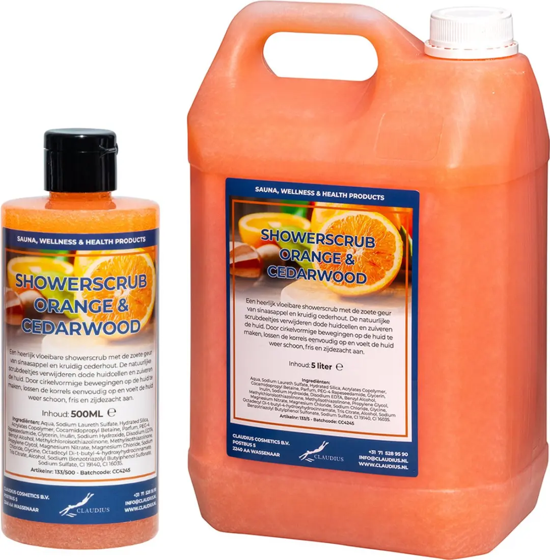 Splashbox Cosmetics Showerscrub Sweet Orange & Cedarwood