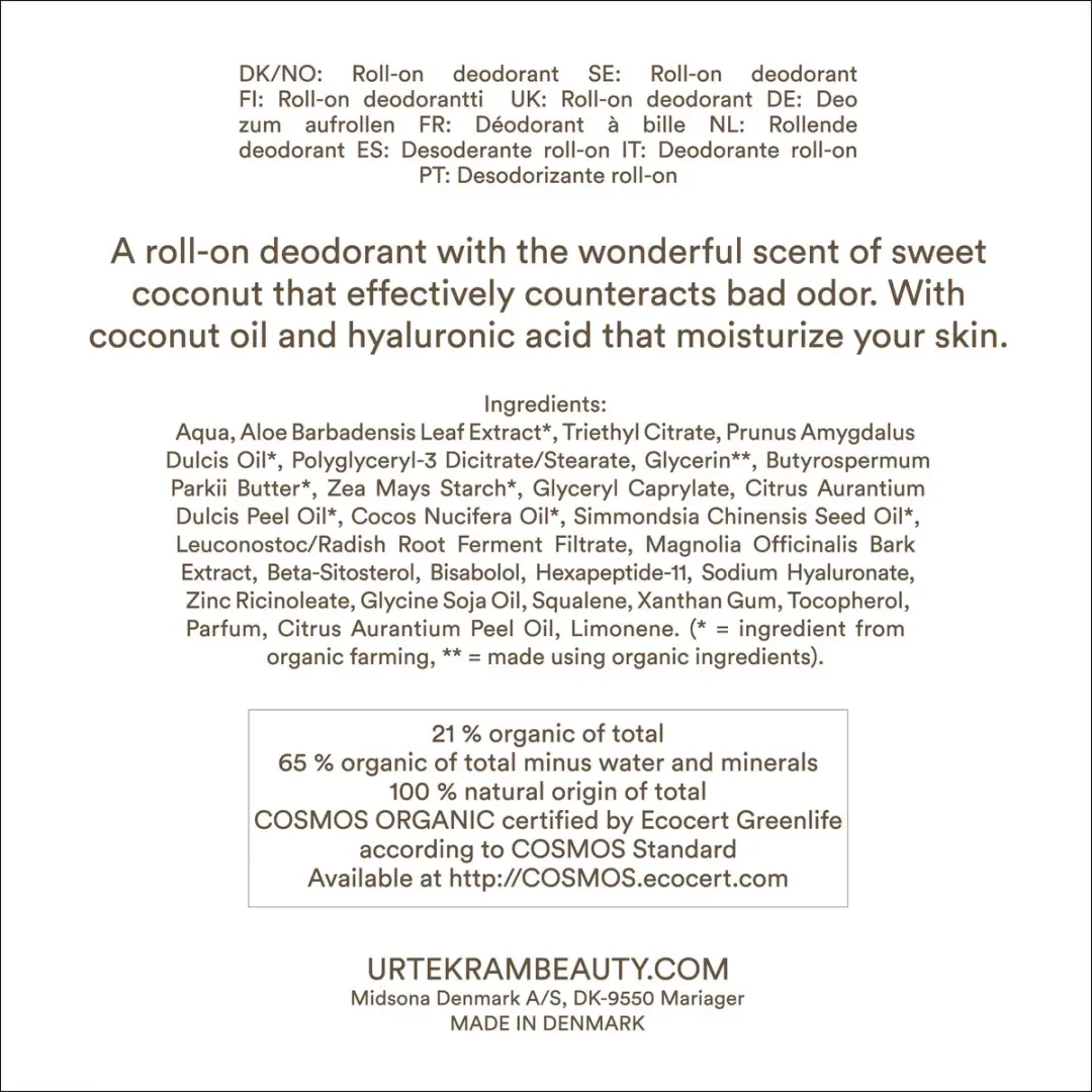 Urtekram Kokos Deodorant 50ml