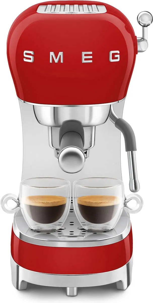 Smeg ECF02RDEU Handmatige Espressomachine - Rood - afbeelding 6 van 6