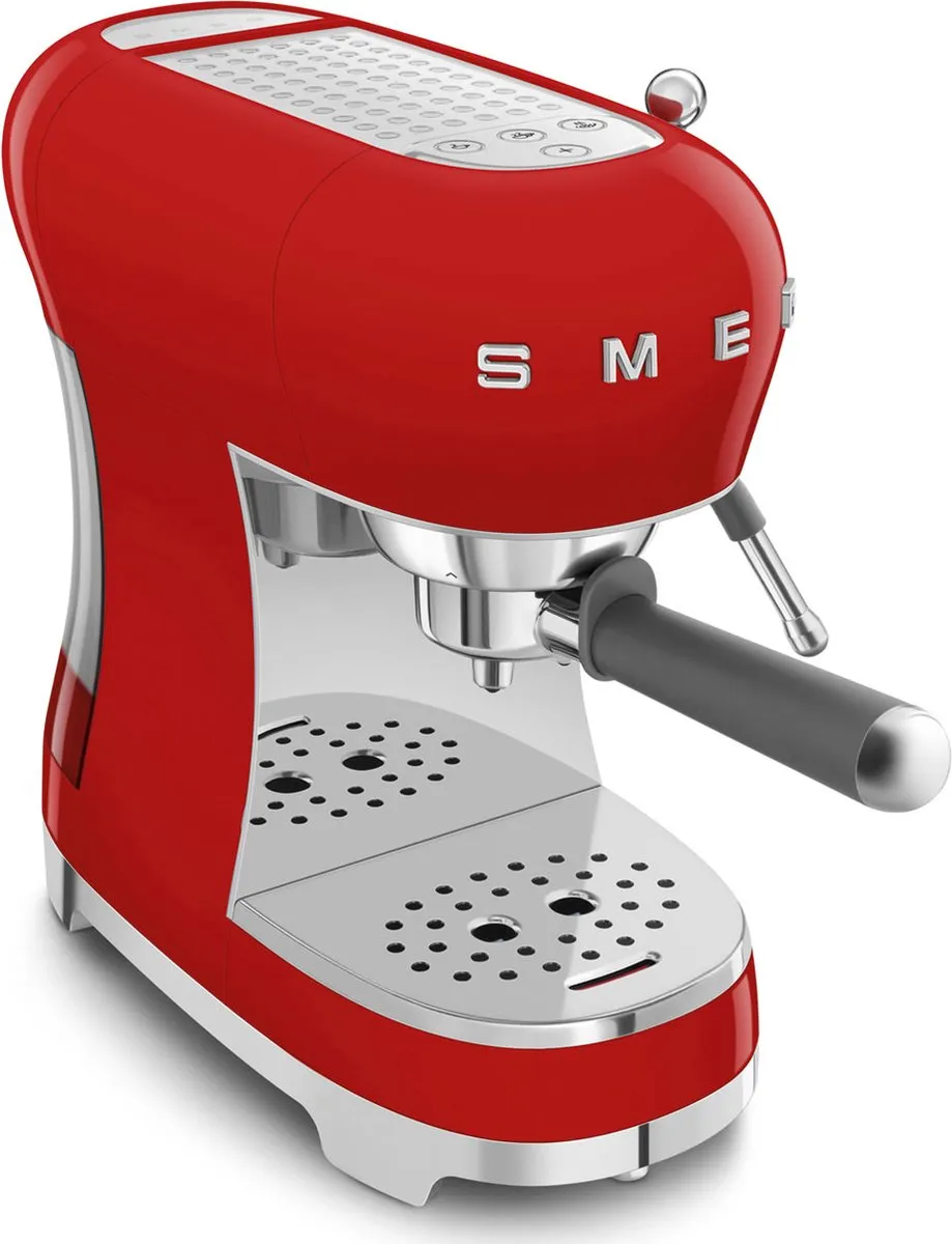 Smeg ECF02RDEU Handmatige Espressomachine - Rood