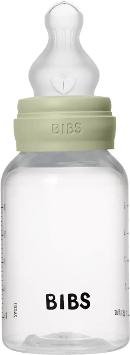 BIBS Fles Slow Flow 150ml - 6 Stuks - Sage