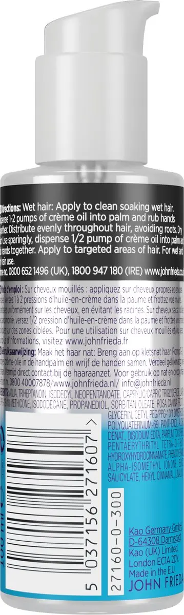 John Frieda Dream Curls Curl Defining Crème Oil 100ml