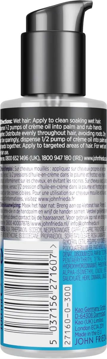 John Frieda Dream Curls Curl Defining Crème Oil 100ml - afbeelding 6 van 6