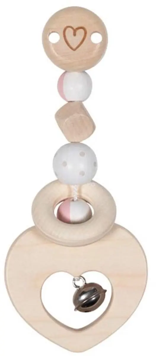 Goki Baby Clip Hart H15cm - Meerkleurig