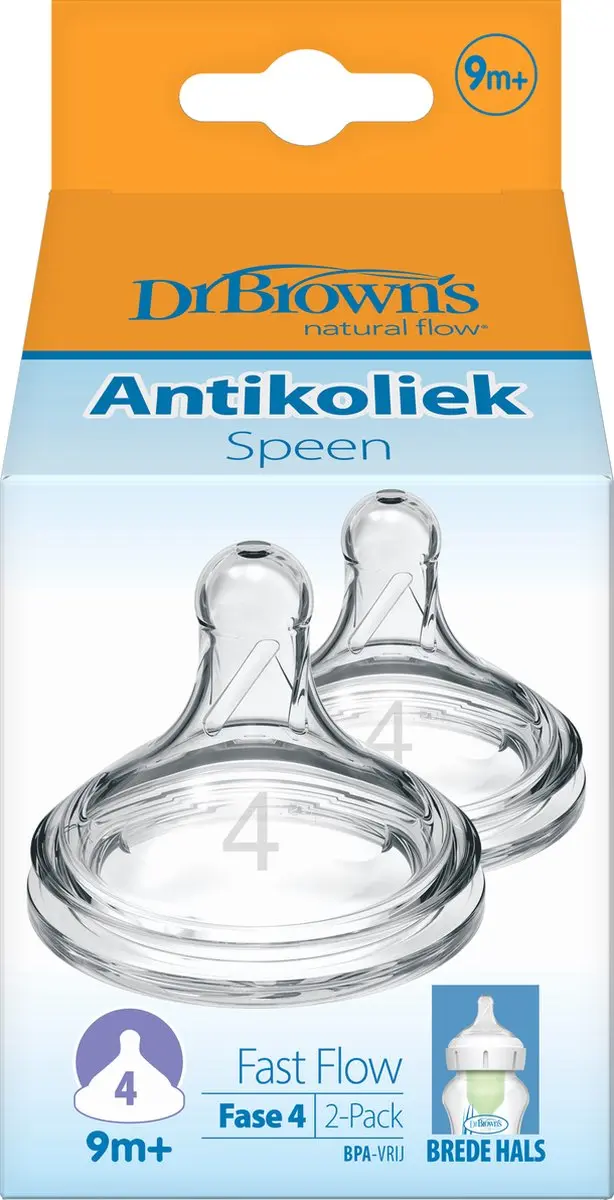 Dr. Brown's Options+ Flesspeen Fase 4 - 2 Stuks