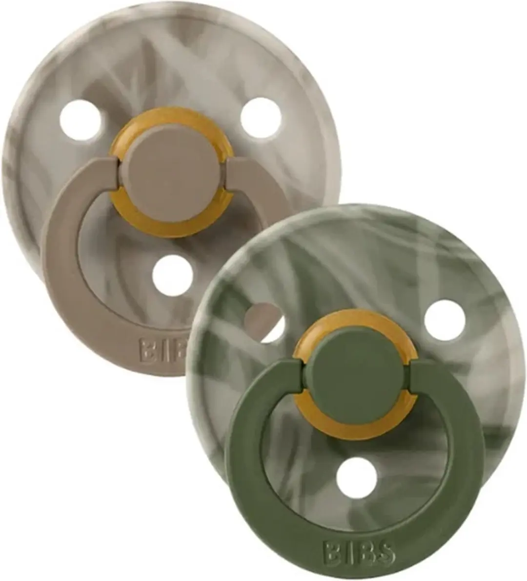 BIBS Stage 2 Fopspeen Tie Dye Green Mix - 2 Stuks