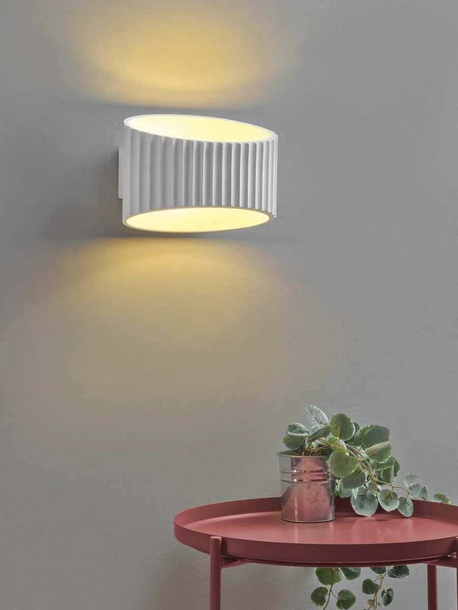 LEDVANCE Decor Plaster Band Wandlamp 345 1XE27 - Wit