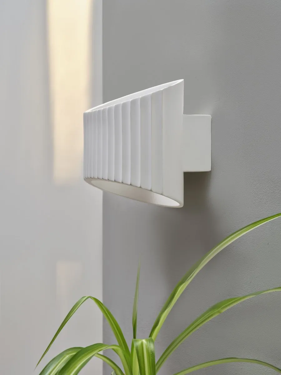LEDVANCE Decor Plaster Band Wandlamp 345 1XE27 - Wit