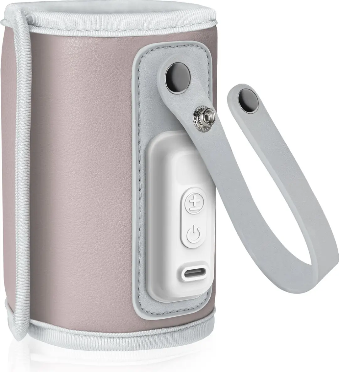 Lionelo Thermup Go Flessenwarmer - USB-C - 5 standen 38-50°C - Roze