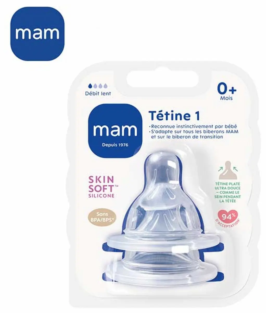MAM Anatomic Flessentepel - Transparant - 2 Stuks