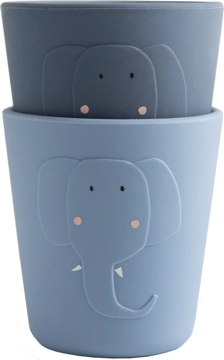 Trixie Mr. Lion Kinderbeker - Siliconen - 0.2L - 2 Stuks