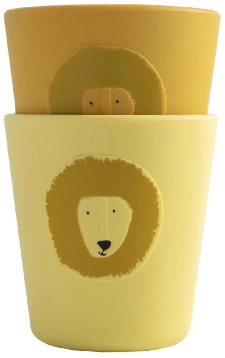 Trixie Mr. Lion Kinderbeker - Siliconen - 0.2L - 2 Stuks