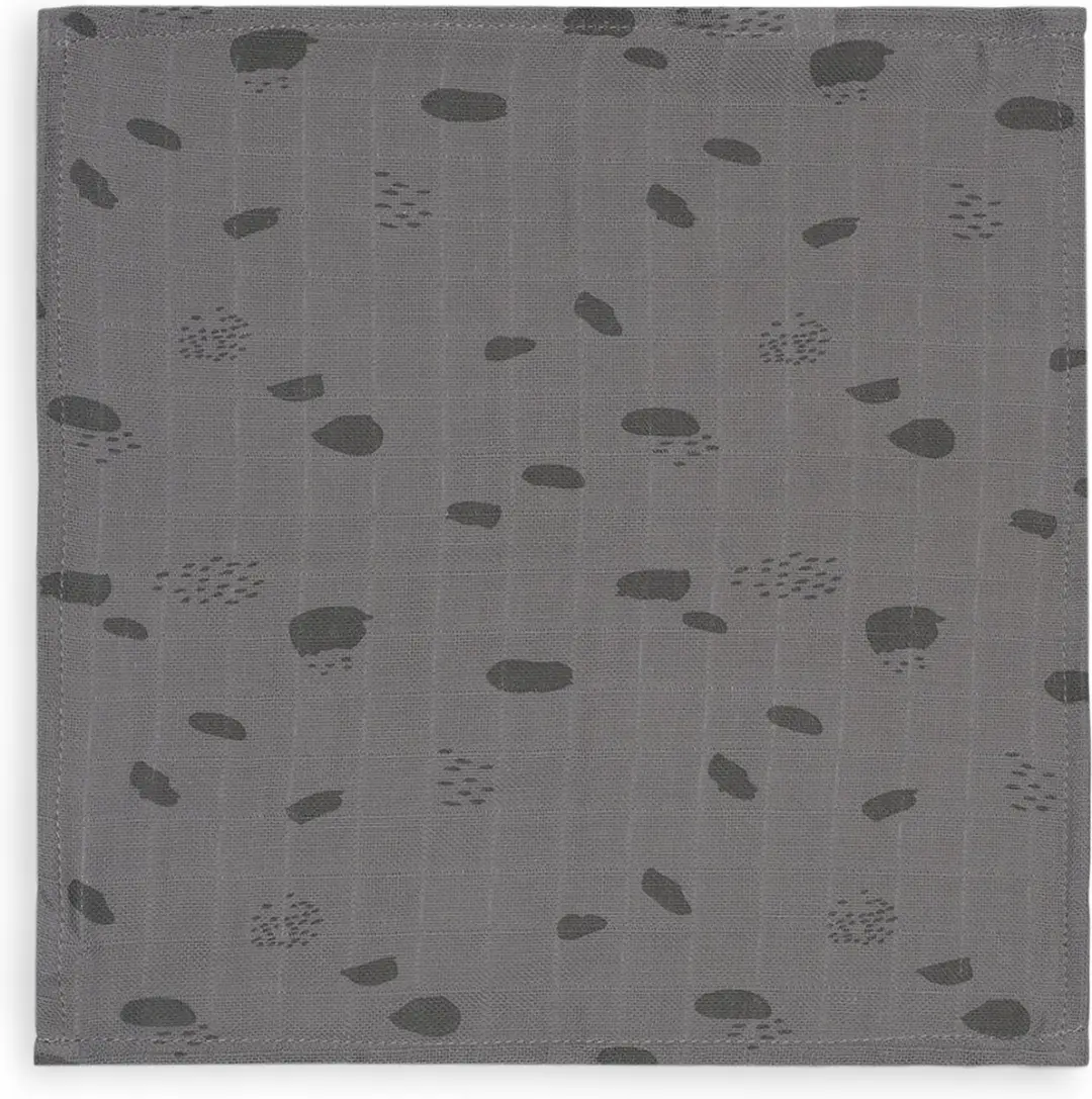 Jollein Hydrofiel Monddoekje Spot Storm Grey - 3 Stuks