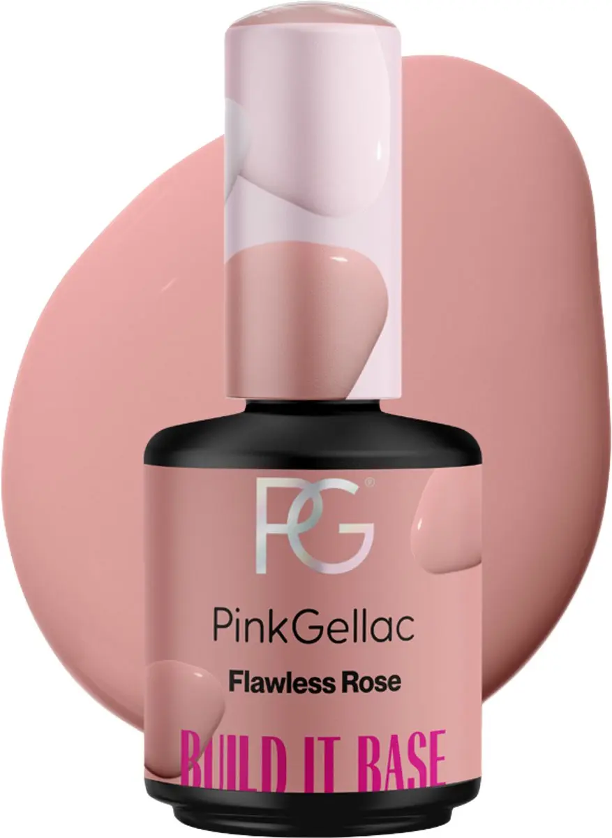Pink Gellac Builder Gel Flawless Rose 15ml