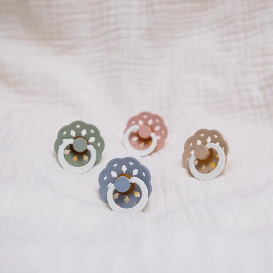 BIBS Boheme Glow Speen - 2 Stuks - Maat 2 (6-18 maanden) - Sage Glow/Cloud Glow