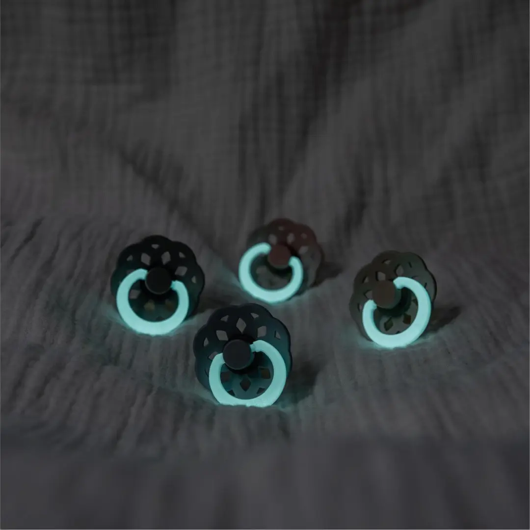 BIBS Boheme Glow Speen - 2 Stuks - Maat 2 (6-18 maanden) - Sage Glow/Cloud Glow - afbeelding 6 van 6