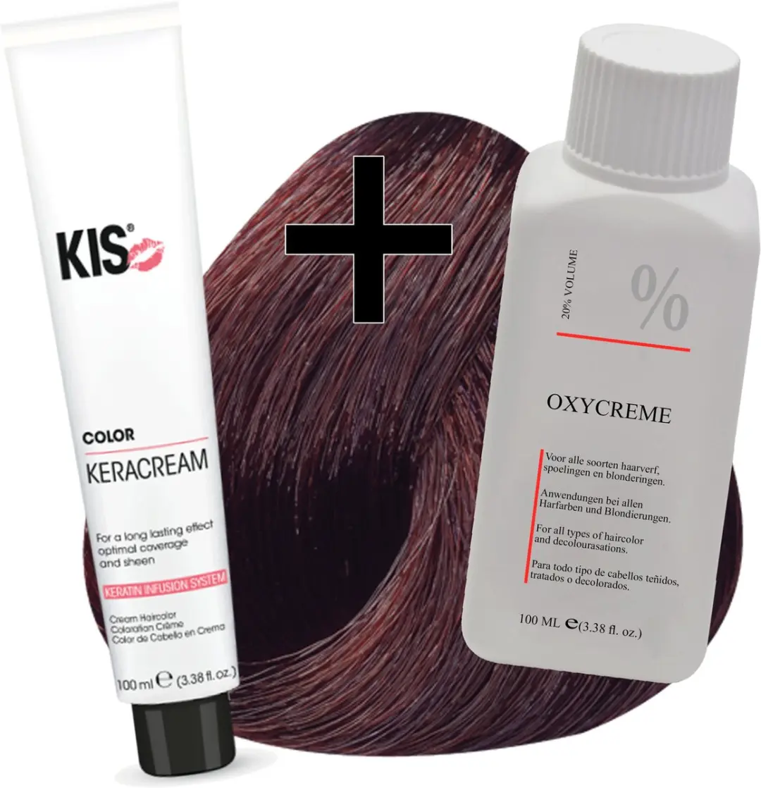 KIS Haarverfset 5RM Middel Rood Mahonie 100ml