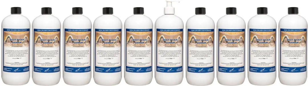 Splashbox Cosmetics Body & Hair Hamam 1L - 10 Stuks