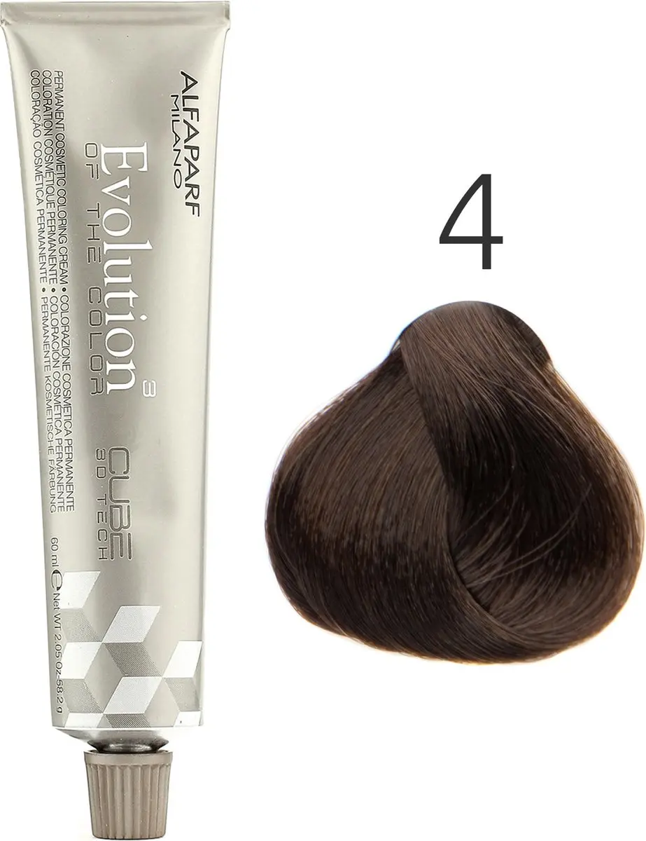 ALFAPARF Evolution of the Color 4 Bruin Kleurspoeling 60ml - Zwart