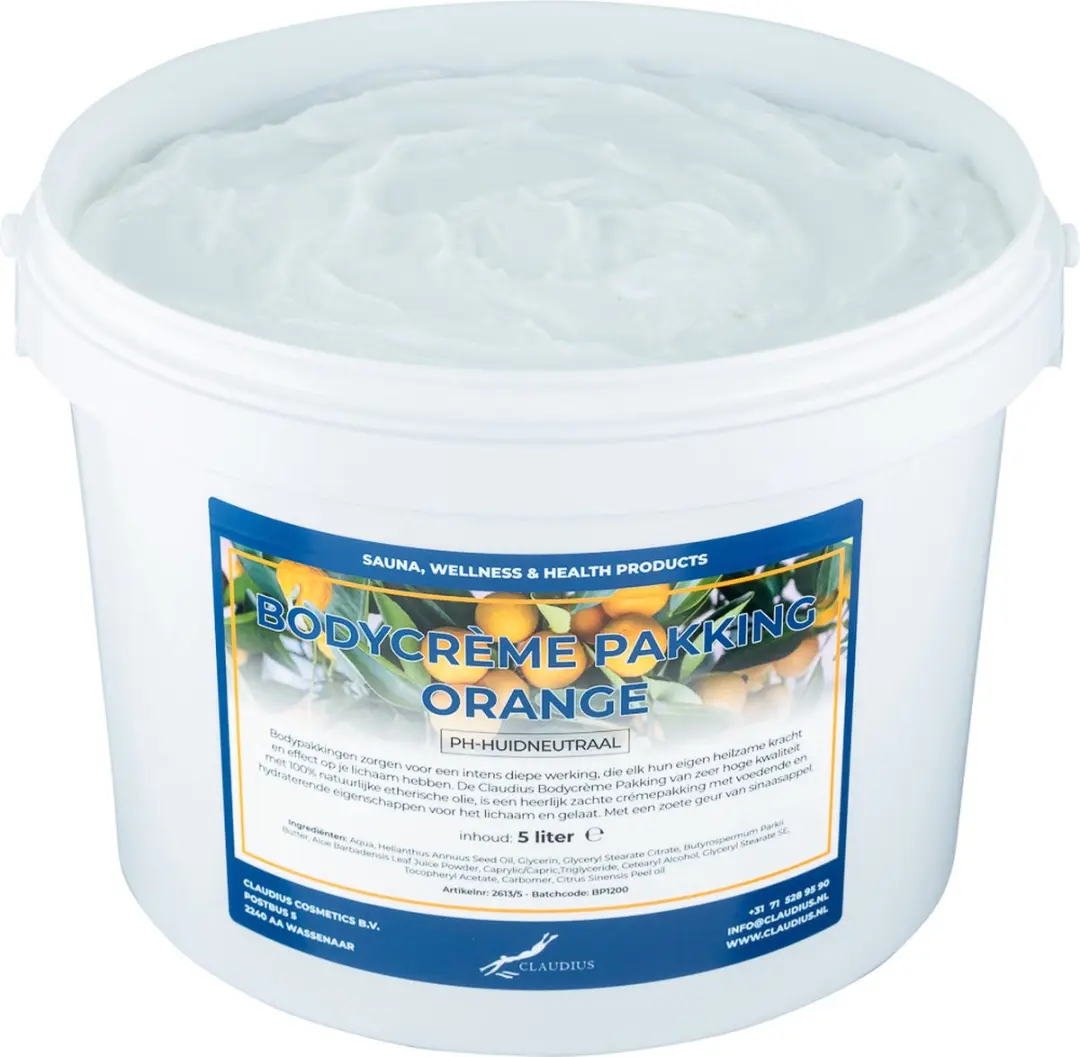 Splashbox Cosmetics Bodycrème Orange 5L