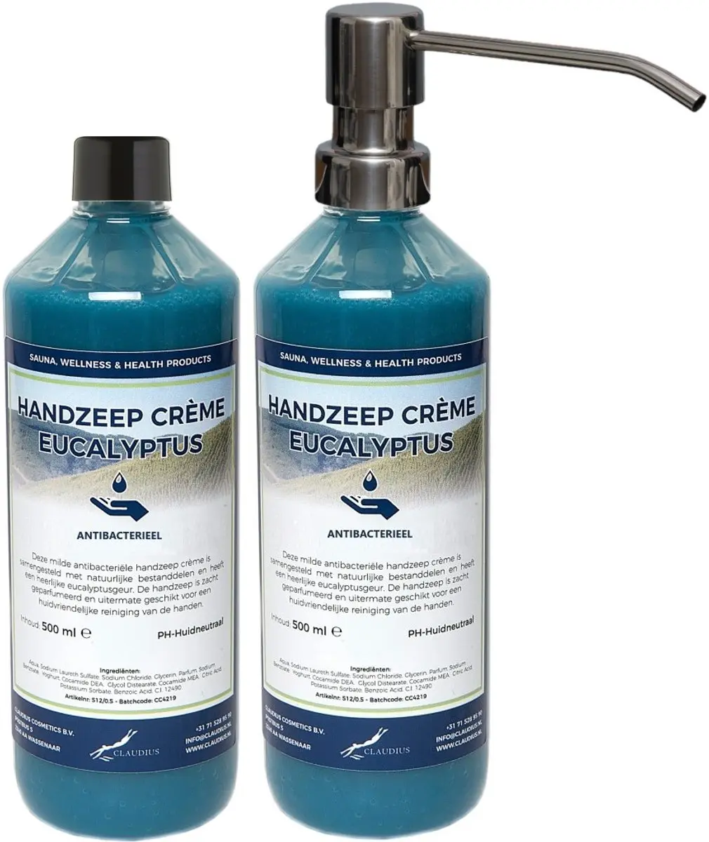 Splashbox Cosmetics Handzeep Crème Eucalyptus 500ml