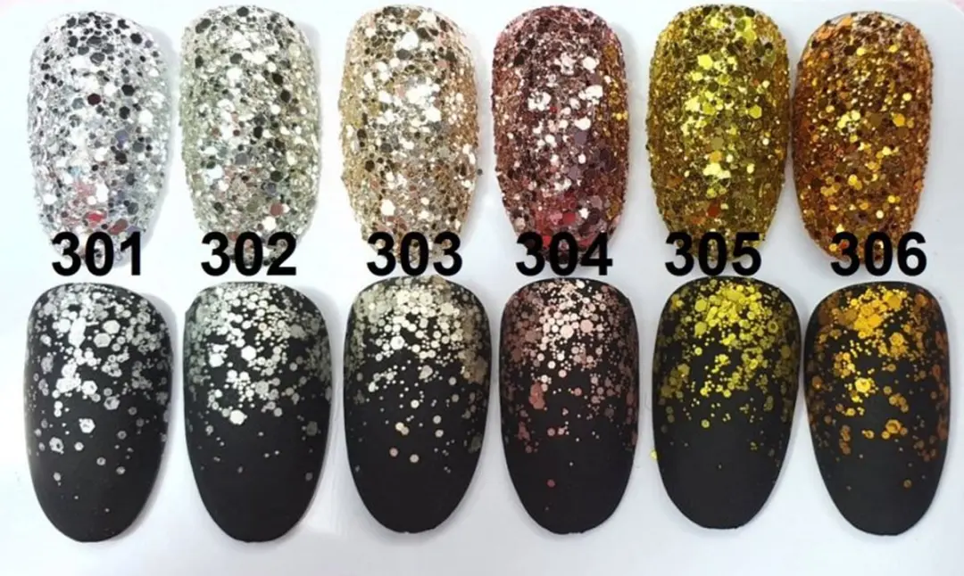 Korneliya Nailart Glitters Set 18 Stuks 301-318
