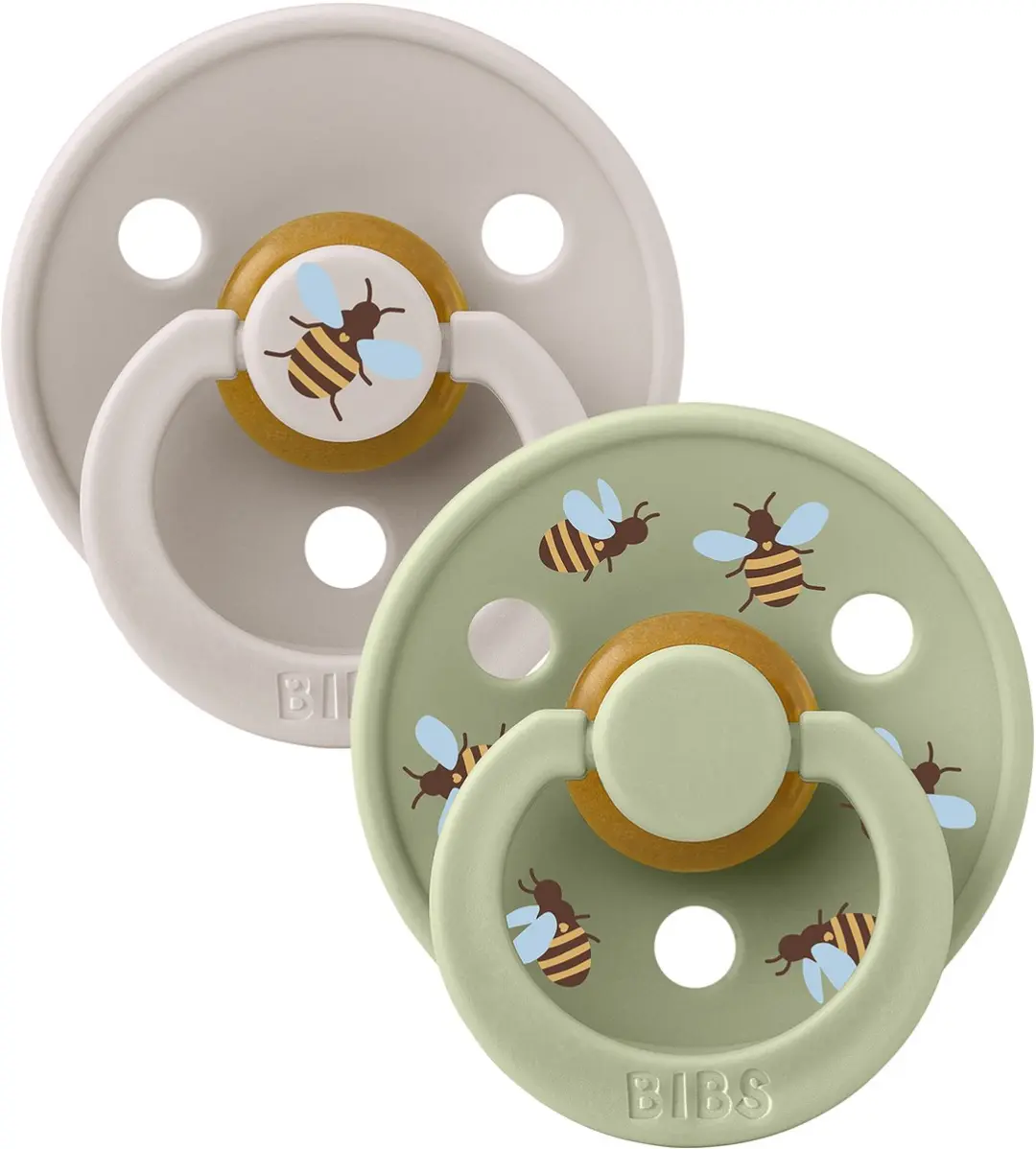 BIBS Colour Studio Speen Mushroom/Sage - 2 Stuks - Maat 2