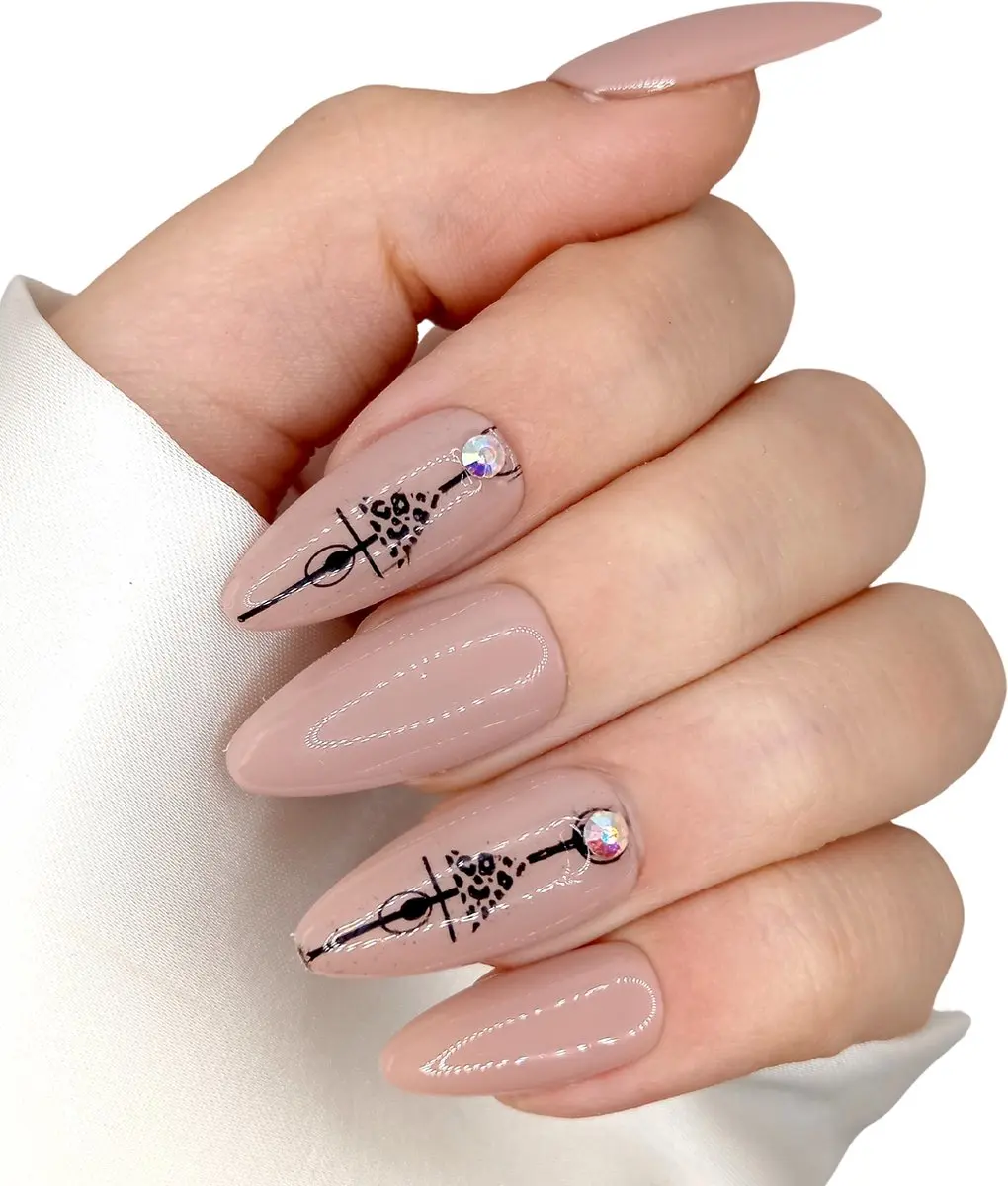SD Press on Nails B-222 Plaknagels Nude