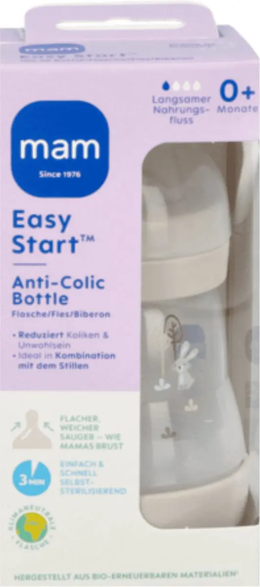 MAM Babyfles Easy Start Anti-Colic 160ml - Transparant