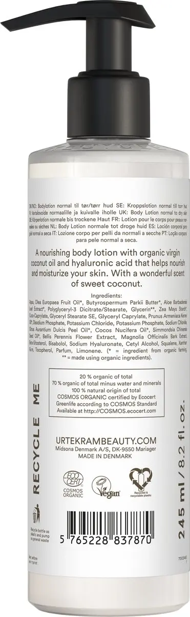 Urtekram Kokos Bodylotion 245ml