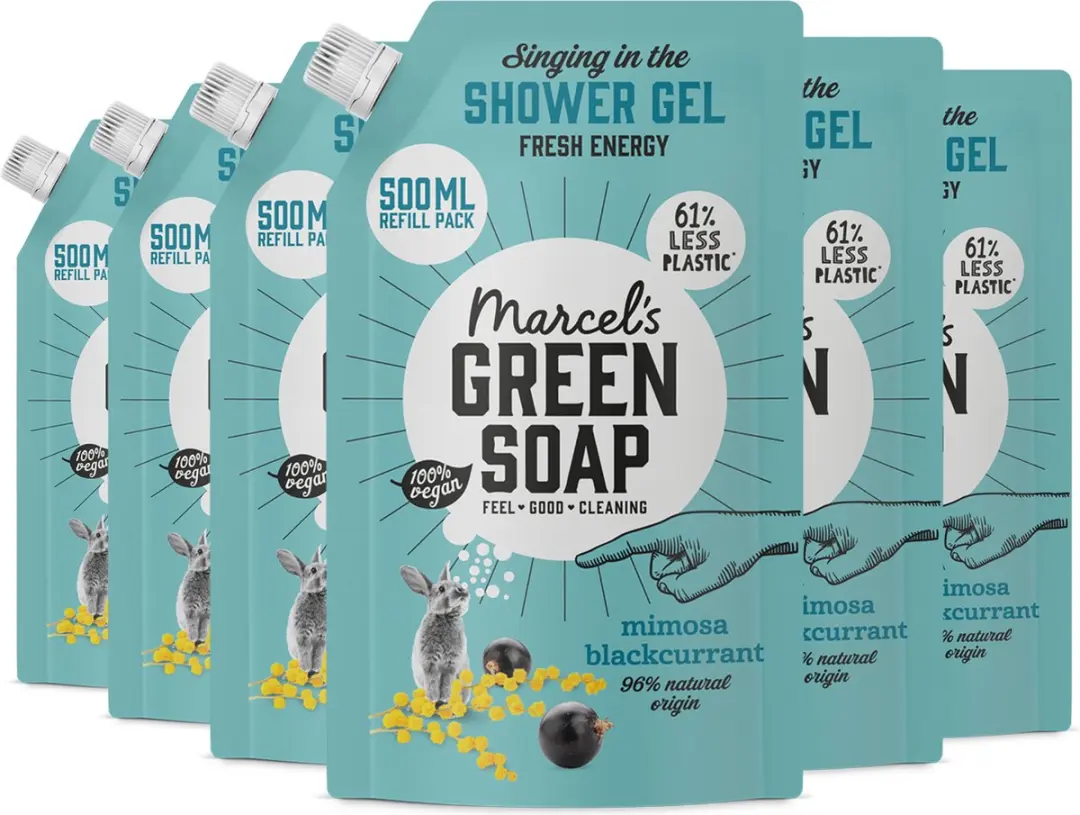 Marcel's Green Soap Douchegel Navulling Mimosa & Zwarte Bes