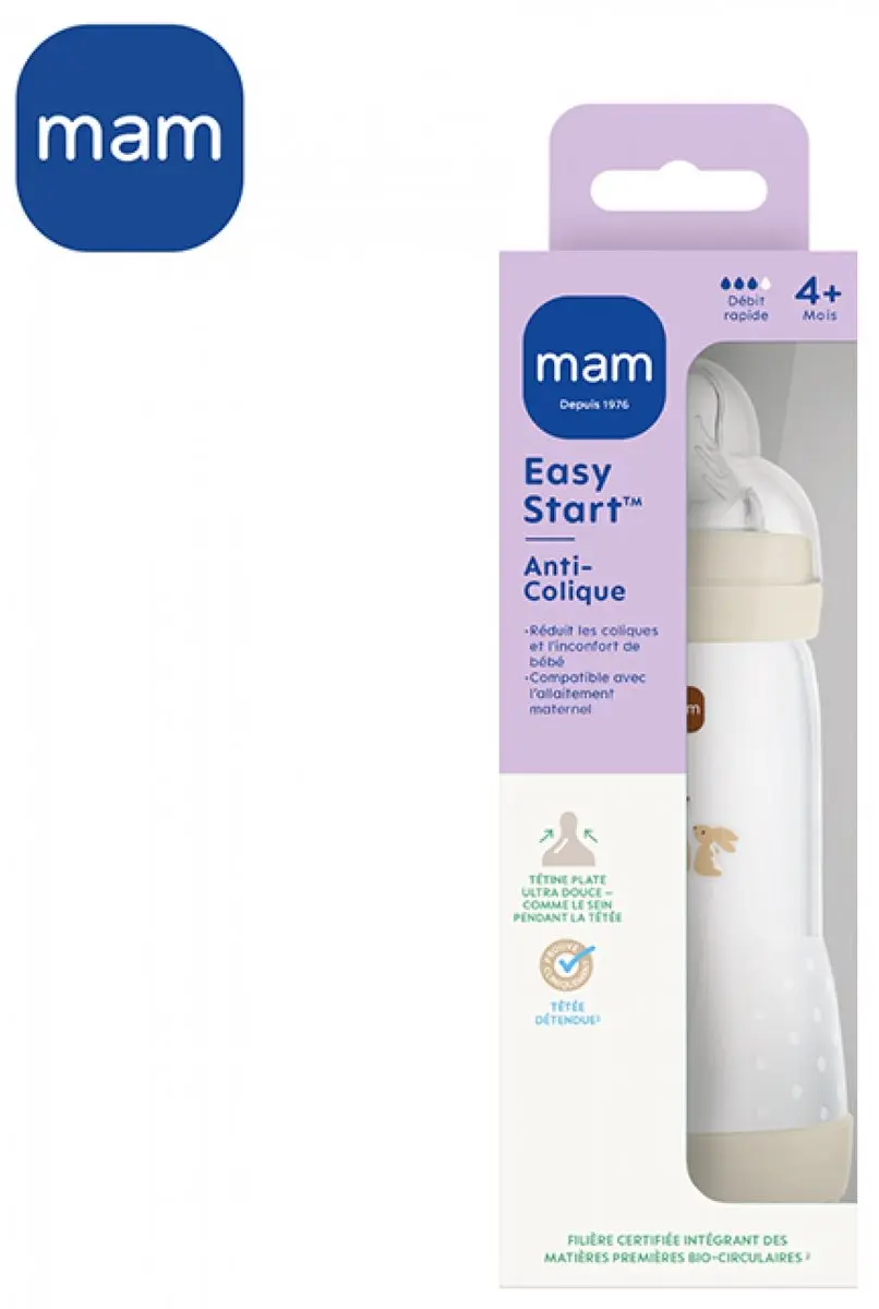 MAM Easy Start Voedingsfles 320ml - 2 Stuks - Zand