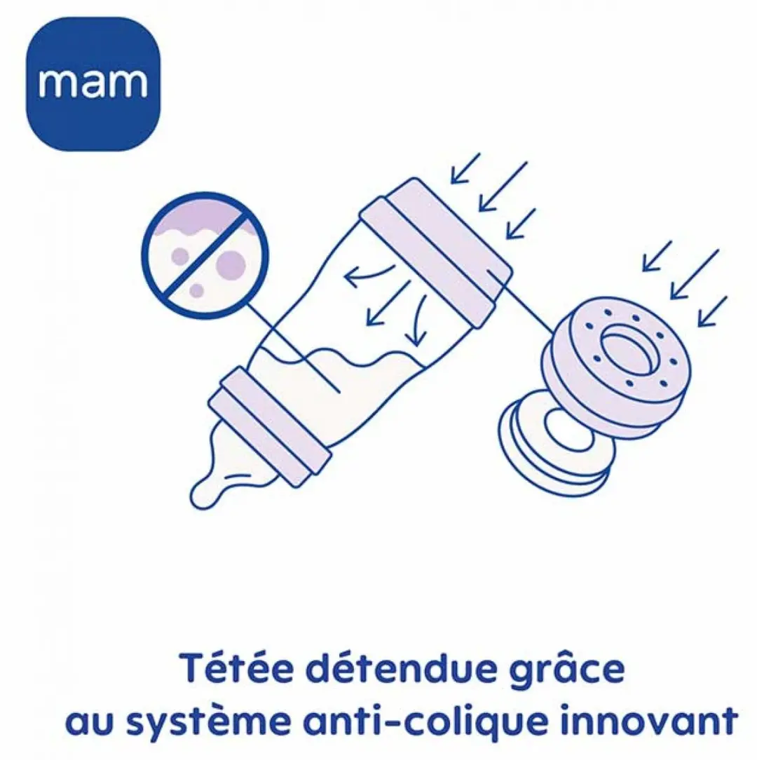 MAM Easy Start Voedingsfles 320ml - 2 Stuks - Zand