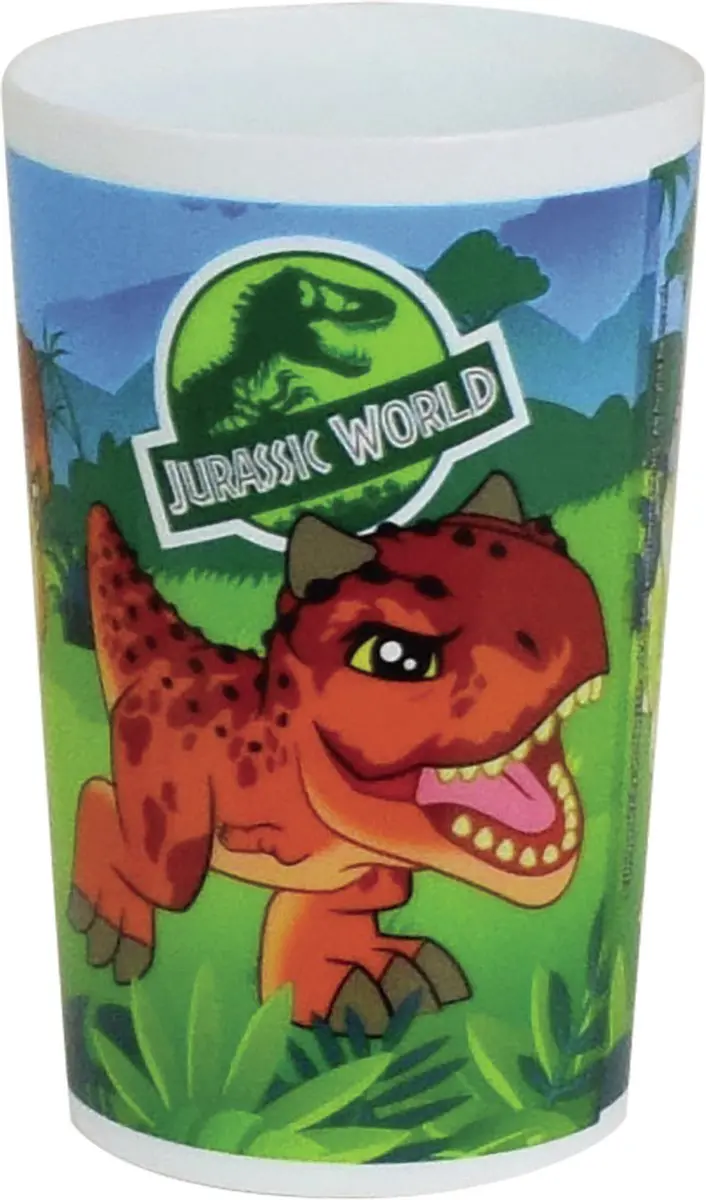 Jurassic World Dinosaurus Drinkbekers - 2x 220ml - Multi