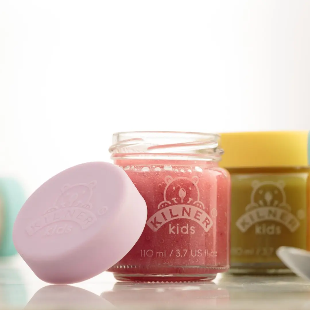 Kilner Babyvoeding Potten Set 6x110ml - IJsblauw/Lila/Geel