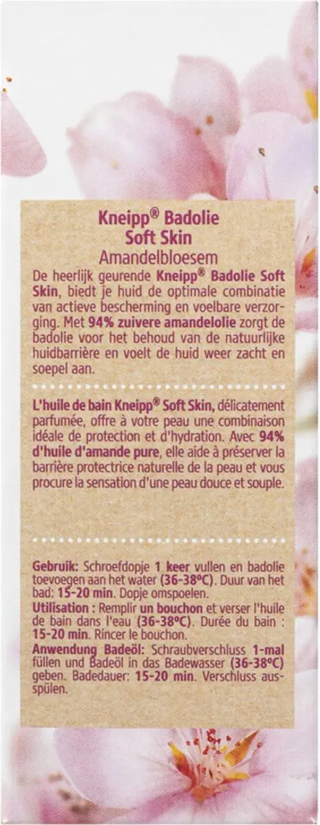Kneipp Badolie Soft Skin Amandelbloesem 6x100ml