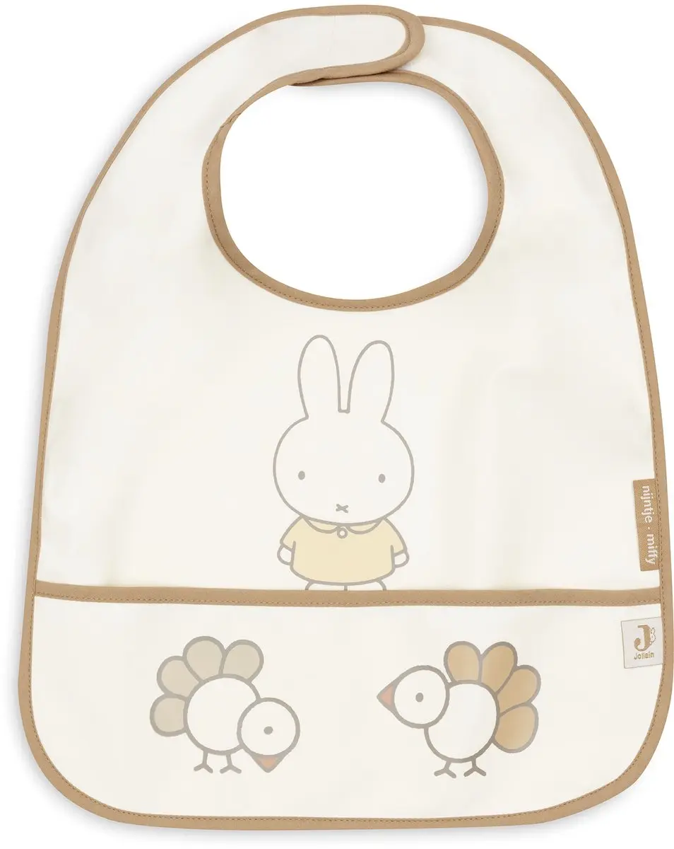 Jollein Slabbetjes Waterproof Miffy Family Farm - 2 Stuks