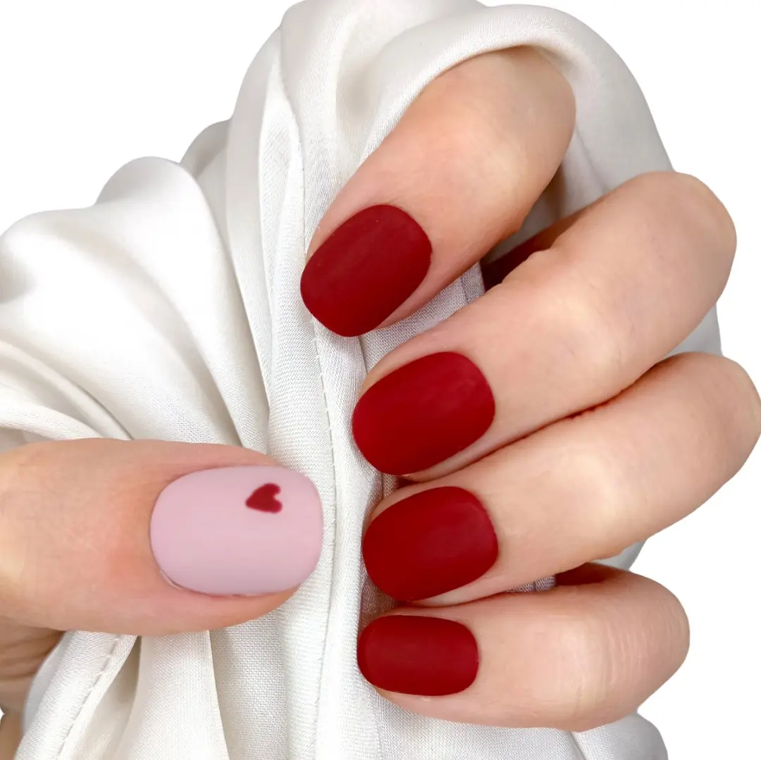 SD Press on Nails Heartbeat Nagelset