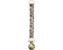 Elodie Fopspeenketting Blue Garden - Blauwe bloemenprint