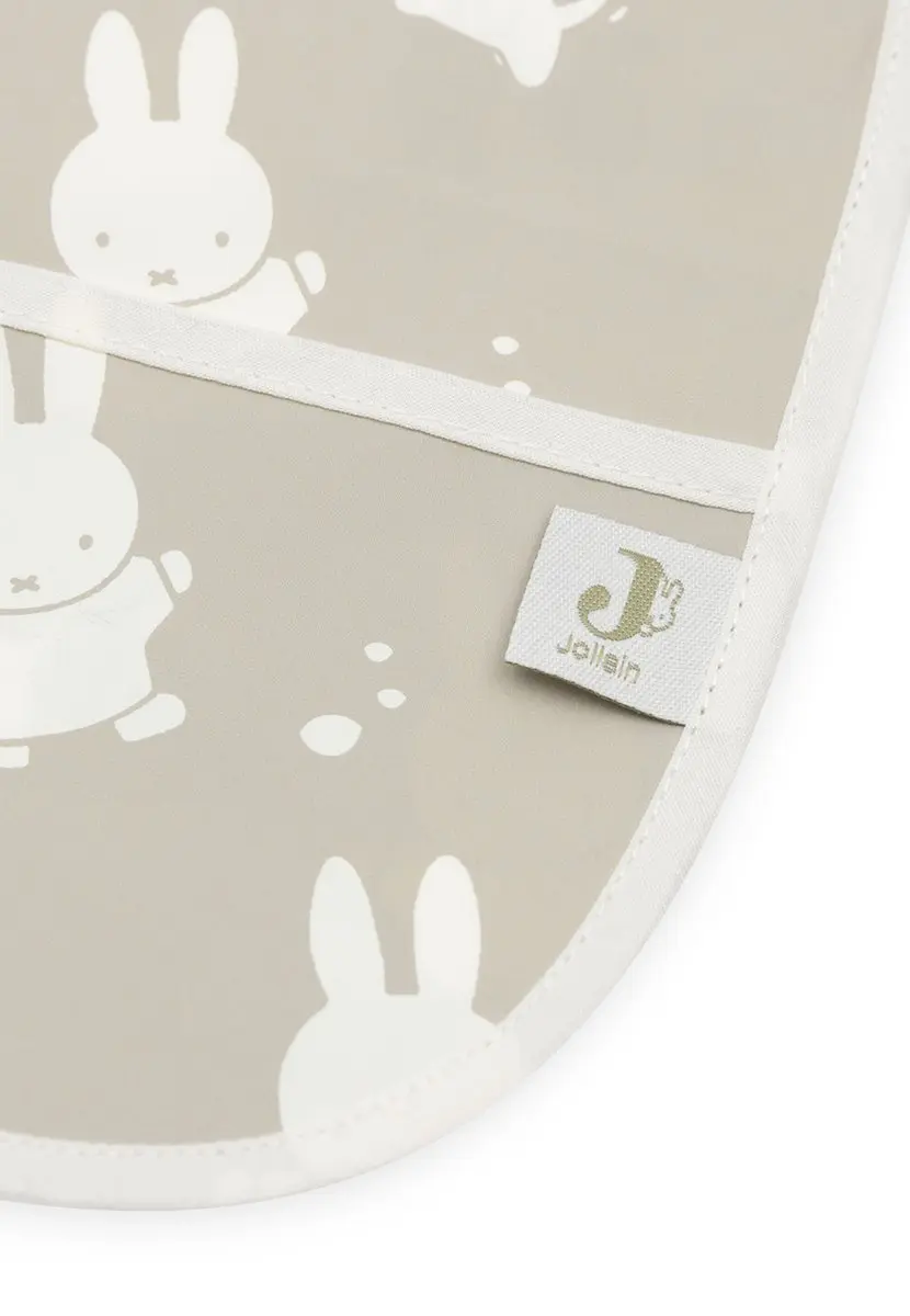 Jollein x Nijntje Slab Waterproof Met Mouw Miffy&Snuffy - Olive Green - afbeelding 6 van 6