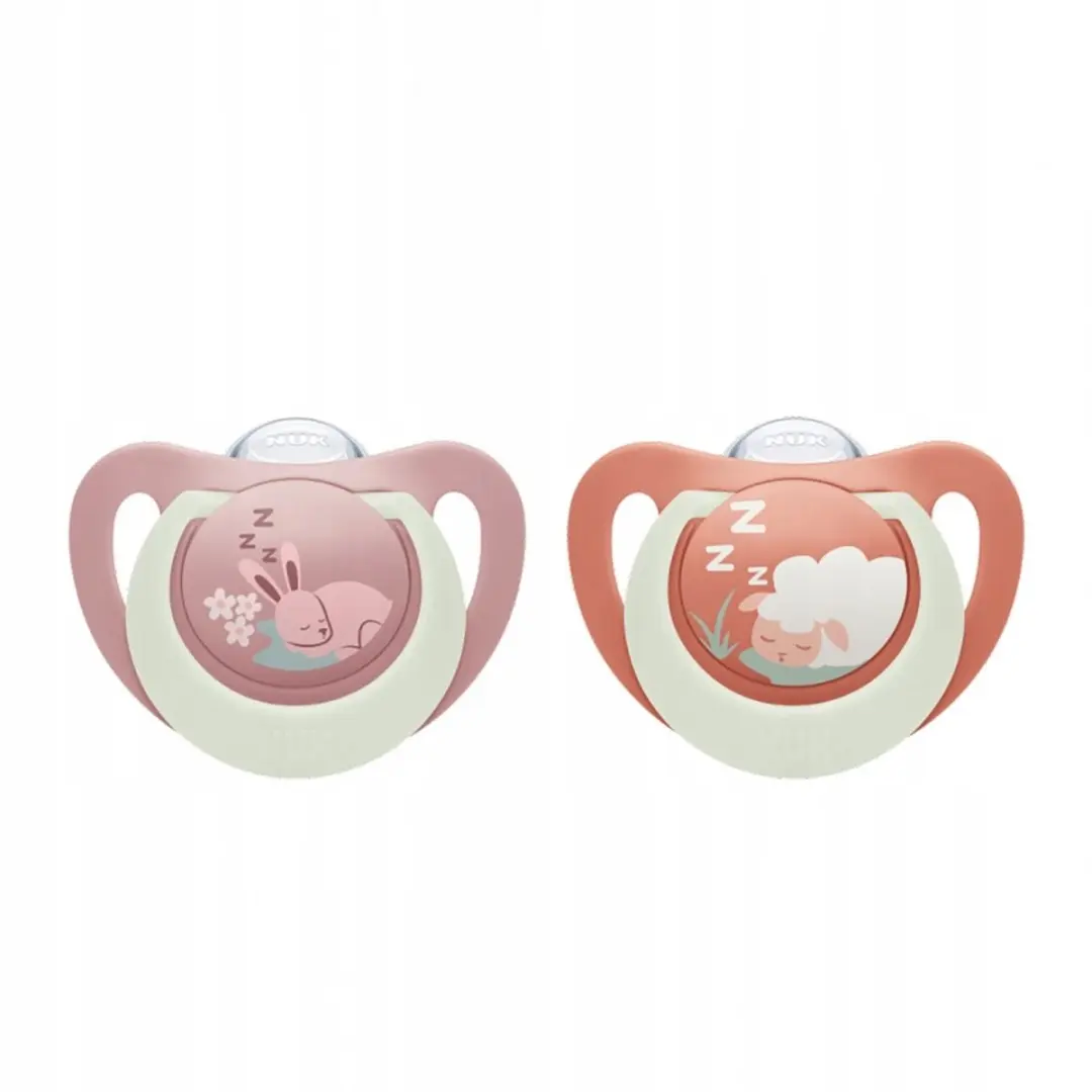 NUK First Choice Fopspeen - Siliconen - 2 Stuks - Rood - 18-36 maanden