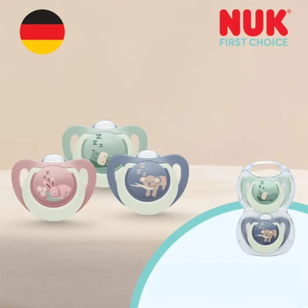 NUK First Choice Fopspeen - Siliconen - 2 Stuks - Rood - 18-36 maanden